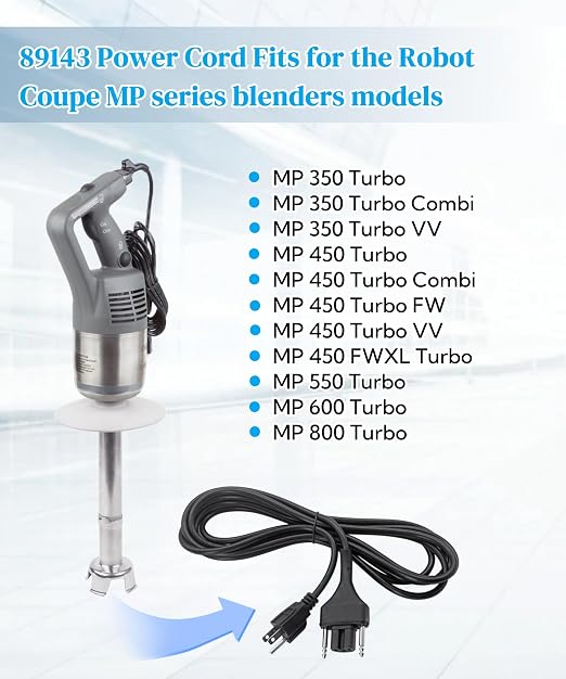 Cable de alimentación para licuadora AWTURBO 89143 miniatura 2
