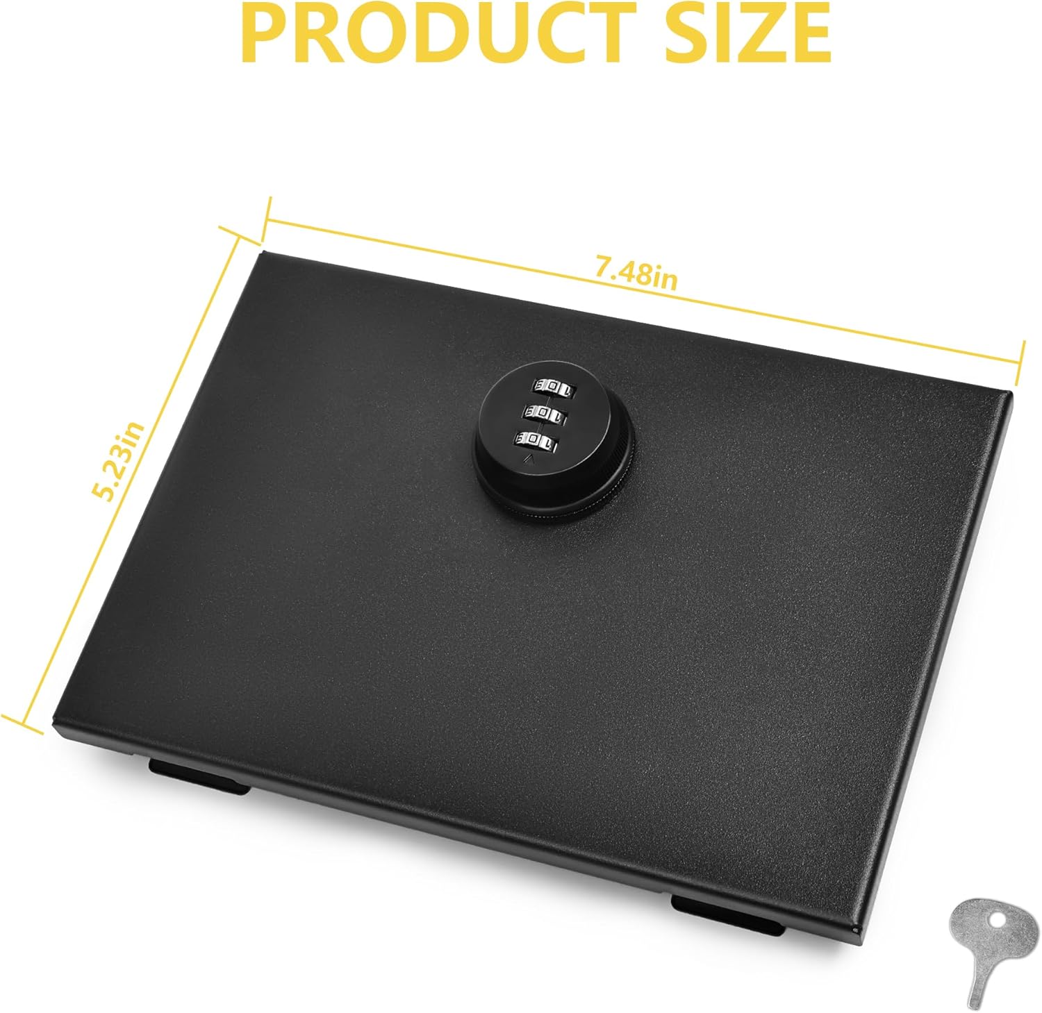 Truck Bed Storage Lockbox Lid Compatible with 2016-2023 Toyota Tacoma 3rd Gen Pickup Truck Bed Privacy Lock Box Cover Security Vault Anti Theft, Coded Lock with Spare Key