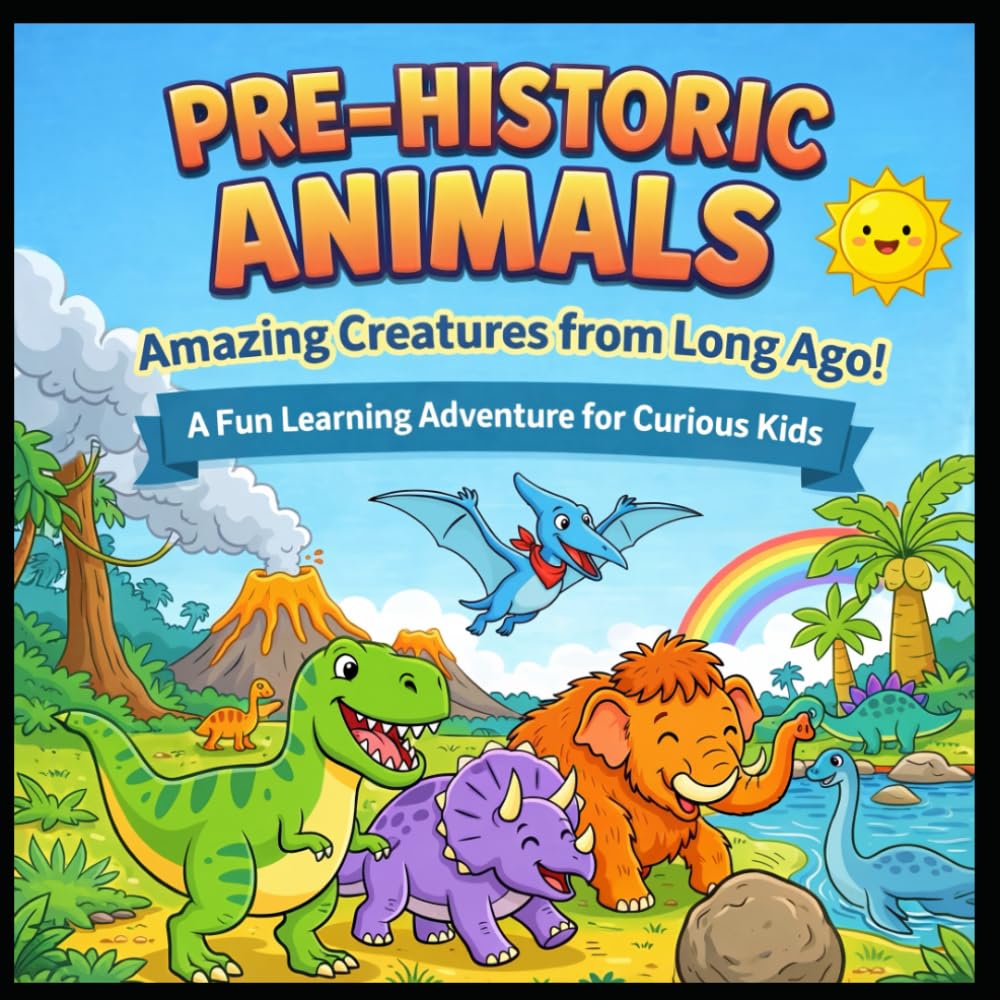 Pre-Historic Animals: Amazing Creatures from Long Ago!: A Fun Learning Adventure for Curious Kids.