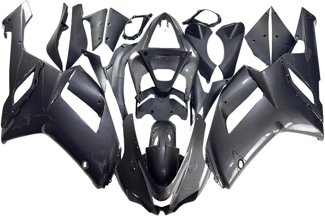 Injection Fairing Kit Fit for 2007 2008 Kawasaki Ninja ZX6R 636 07 08 ZX-6R ZX636 ABS Plastic Bodywork Body Frame Panel - Carbon Fiber Effect