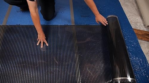 Miniatura 3 de QuietWarmth Float QWARM1.5X5F120 Alfombrilla de Calefacción Radiante para Suelo para Debajo de Laminado, Madera, Suelos Flotantes de Vinilo de Lujo