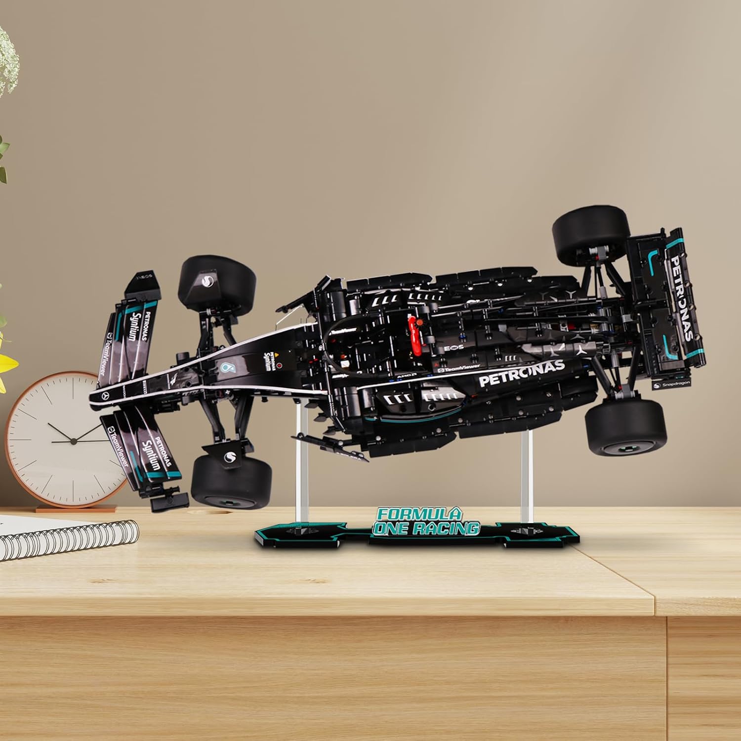 Acrylic Display Stand for Lego Technic Mercedes-AMG F1 W14 E Performance Race Car Building Set (Stand Only, No Model), Display Bracket for Lego 42171 Race Car Model