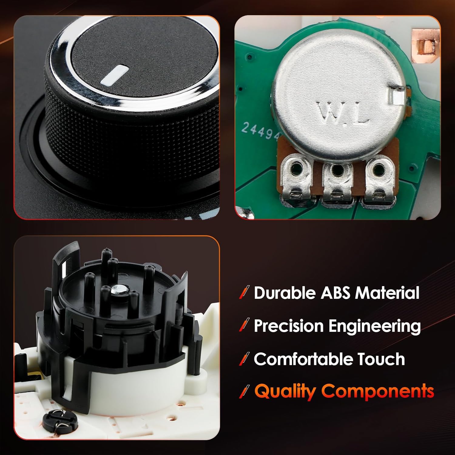 599-217 Front Climate Control Module A/C Heater Air Conditioning Panel Unit with 3 Buttons, Compatible with 1996-2020 Chevy GMC Express Savana 1500 2500 3500 G30 Cargo Pasajeros, Replaces# 15773678