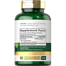 Carlyle Celery Seed Extract Capsules | 2000mg | 240 Count | Traditional Herb Supplement | Non-GMO and Gluten Free Formula