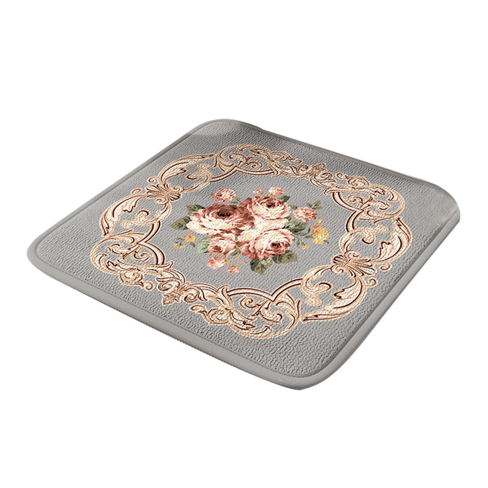 Nucelit Foam Seats Pad Flower Pattern NonSlip Chair Cushions for Enhanceds Comfort and Ergonomic Square Seats Covers