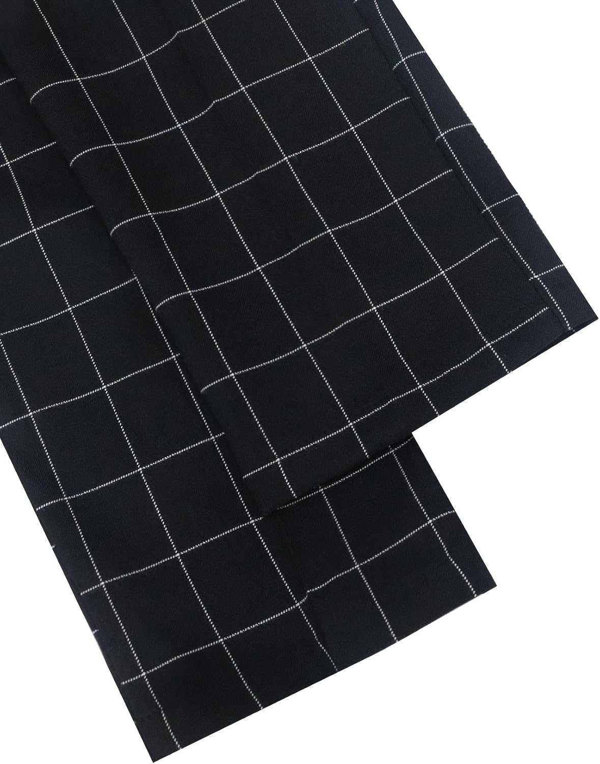 i·FineLong Plaid Men's Dress Pants Slim Fit Skinny Suit Pants