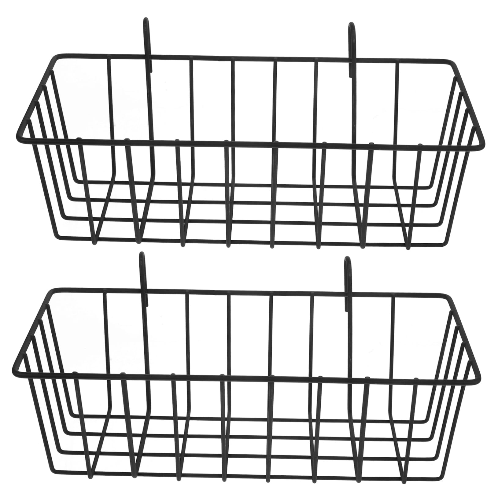 TOYANDONA Set 2 Rastrelliere Mangiatoia Sospesa in Metallo Nero per Conigli e Piccoli Animali, Supporto Pieghevole per Fieno da Gabbia, Facile Montaggio e Risparmio Spazio per Cavie