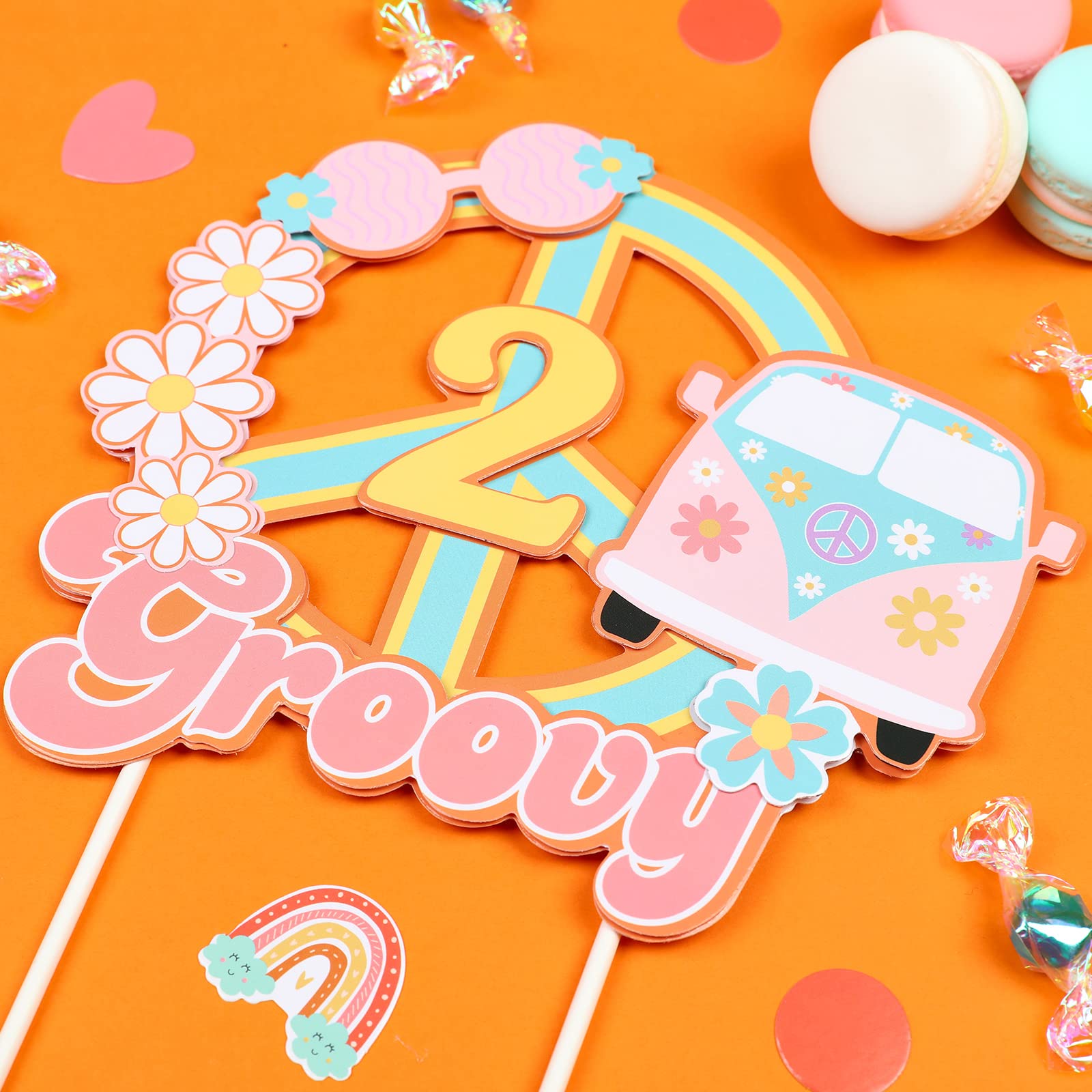 Two Groovy Cake Topper – Für Den 2. Geburtstag Deines Kindes! 🎂