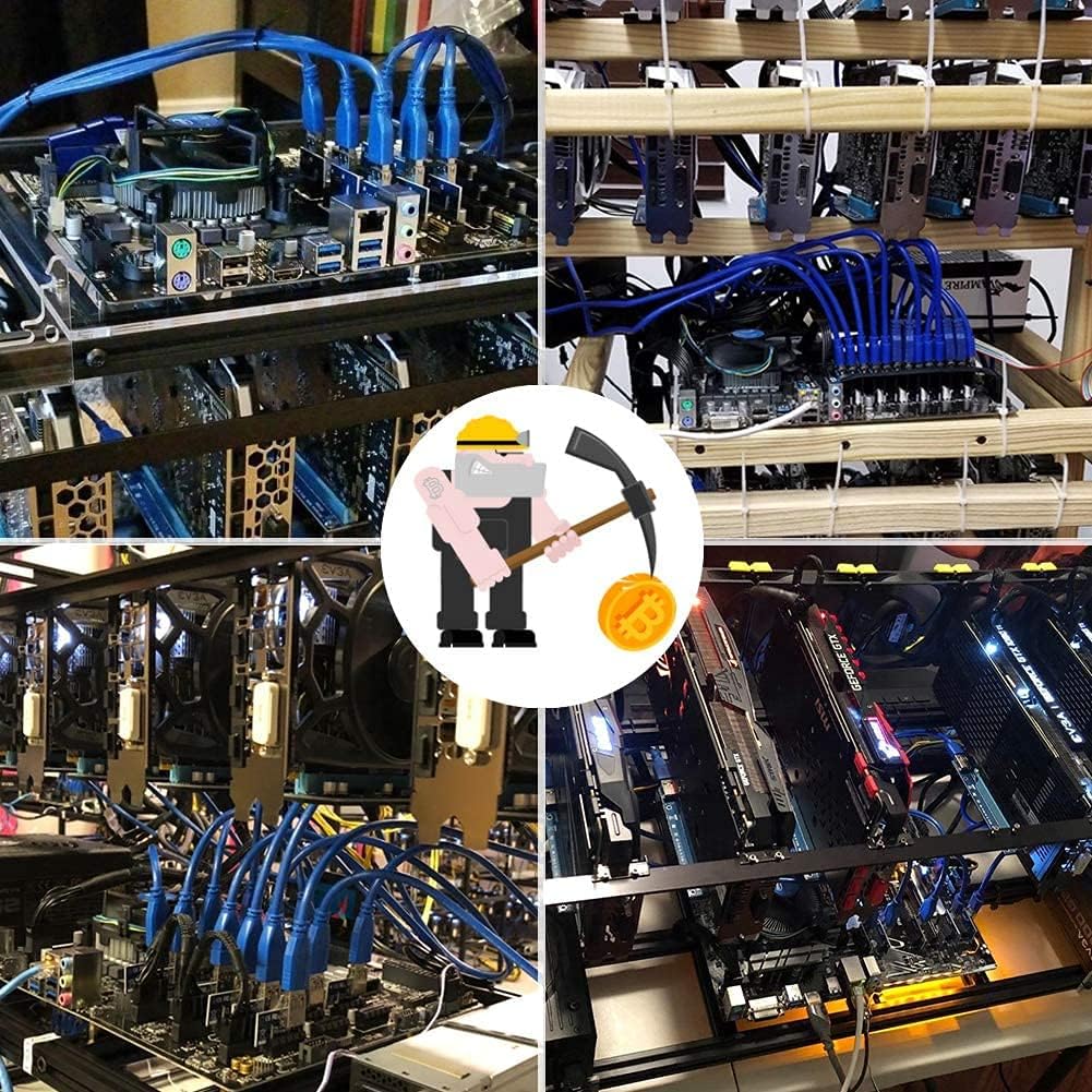 Amаzіng 🔥 Ziyituod PCIe Riser Powered Card,GPU Risers 1X to 16X Graphics Extension for GPU Mining with 6 Pin to SATA Power Supply, 60cm USB 3.0 Extension Cable(VER006C 6PCS) Bеѕt Cуbеr Mоndау 🔥 Ziyituod PCIe Riser Powered Card,GPU Risers 1X to 16X Graphics Extension for GPU Mining with 6 Pin to SATA Power Supply, 60cm USB 3.0 Extension Cable(VER006C 6PCS)