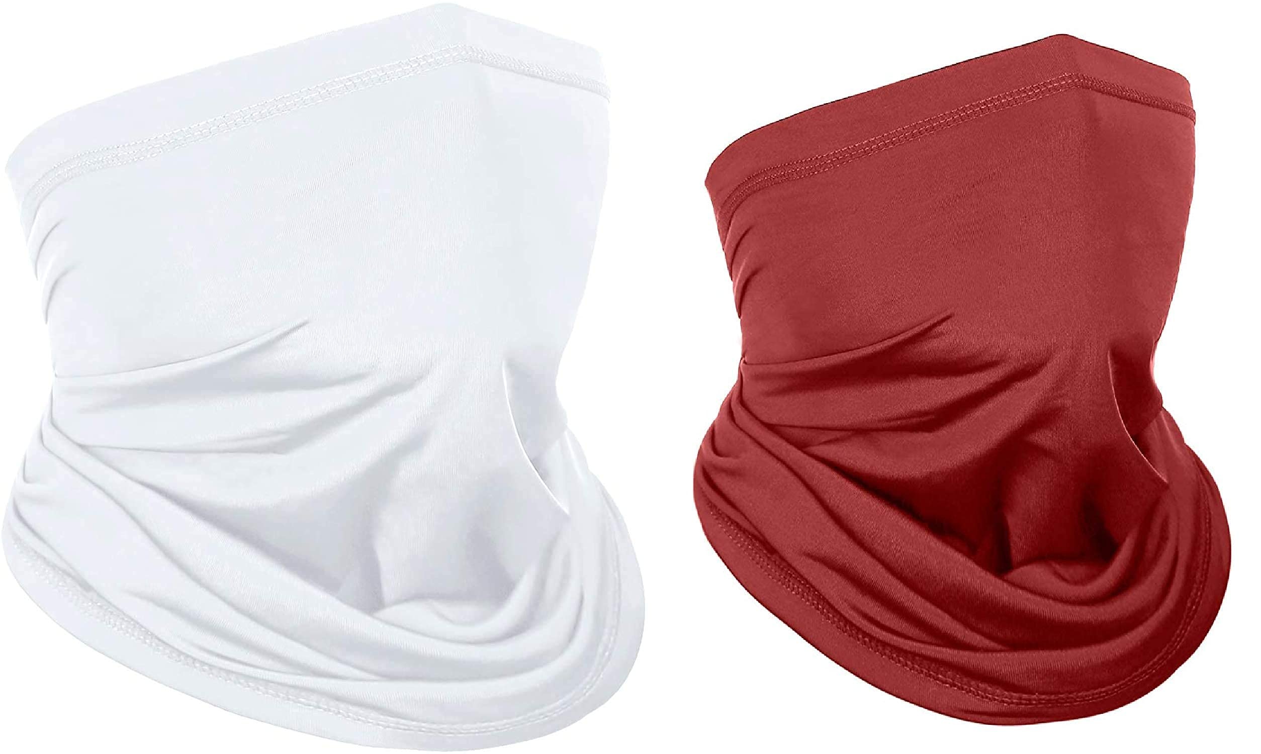 BISMAADH Neck Gaiter Face Mask Reusable, Outdoor Breathable Face Cover, Sun Dust UV Protection Shield Multifunctional design for Men & Women-Pack of 2