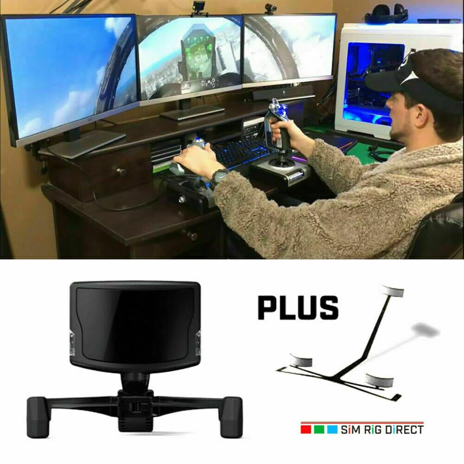 Head Tracker ottico professionale a infrarossi per giochi VR, sistema di monitoraggio del movimento e della postura della testa di precisione, compatibile con i controller del PC VR