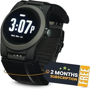 Kanega Medical Alert Watch for Seniors with Cellular/WiFi/GPS and 2-Month Subscription