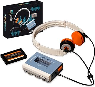 Creator Music Player Building Set para adultos, juguete modelo coleccionable Retro | Modelo vintage DIY, regalo para cumpleaños, Halloween, Navidad.