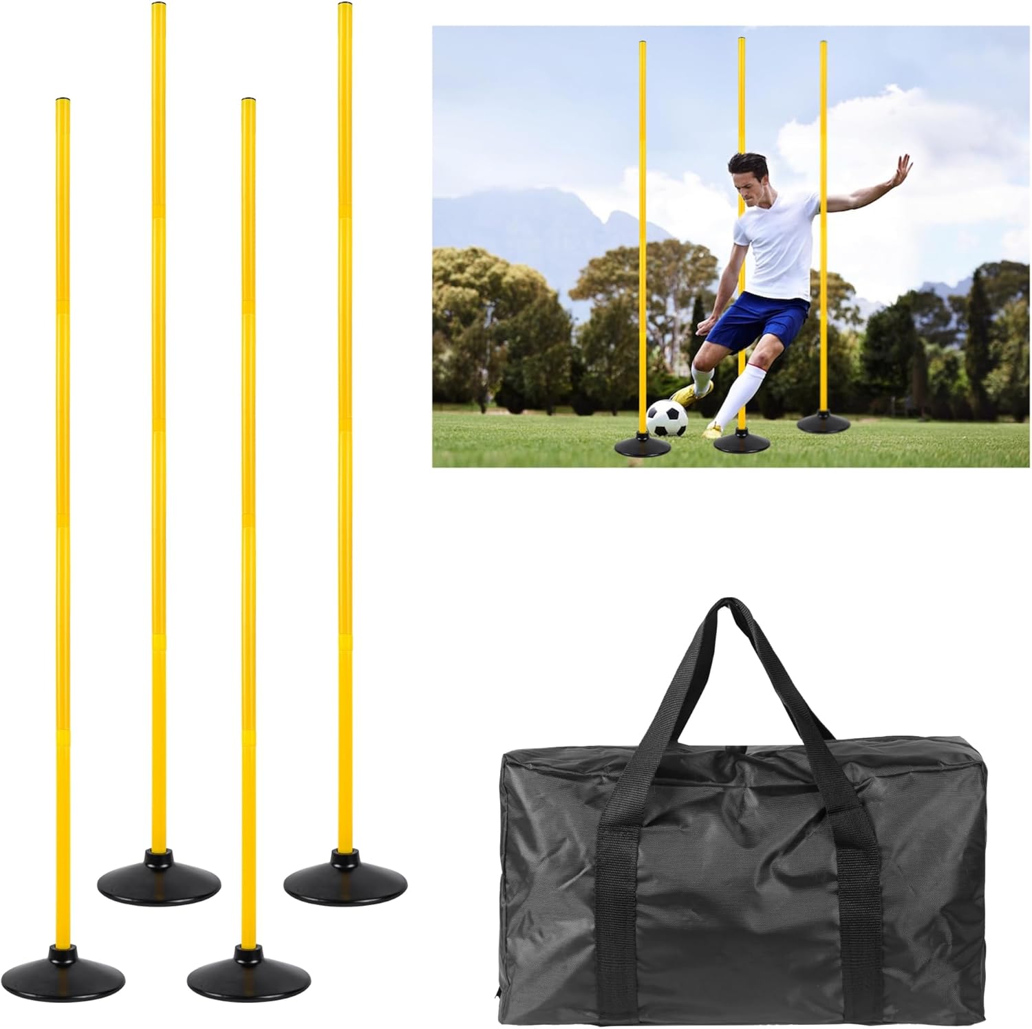 5 FT Agility Training Poles for... 10 5 FT Agility Training Poles for...