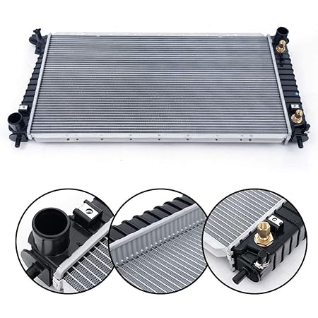 Amazon Com Aluminum Radiator Replacement For Ford F150 F 250 F 350 Expedition 4 2l 4 6l 5 4l 1999 09 Automotive