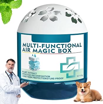 Indoor Air Purification Dust Removal Magic Box,Multi-Functional Air Magic Box,Automatic Dust Collection Air Box, Odor Eliminator Air Freshener, Office, Bedroom, Pet Areas 120g