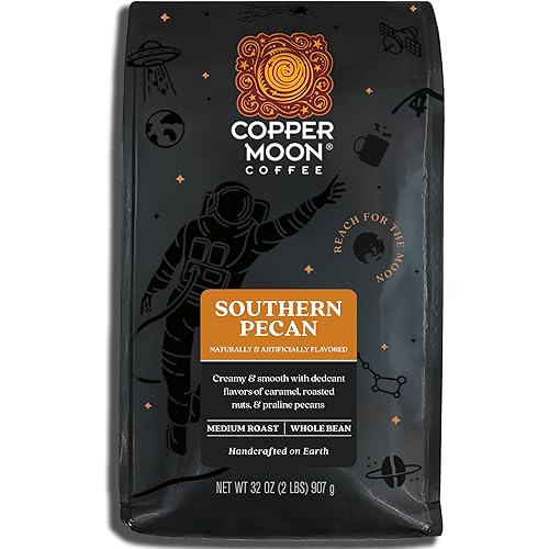 Copper Moon Medium Roast Whole Bean Coffee, Southern Pecan Blend, 2 Lb