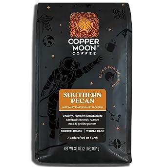 Copper Moon Whole Bean Coffee, Medium Roast, Southern Pecan Blend, 2 lb