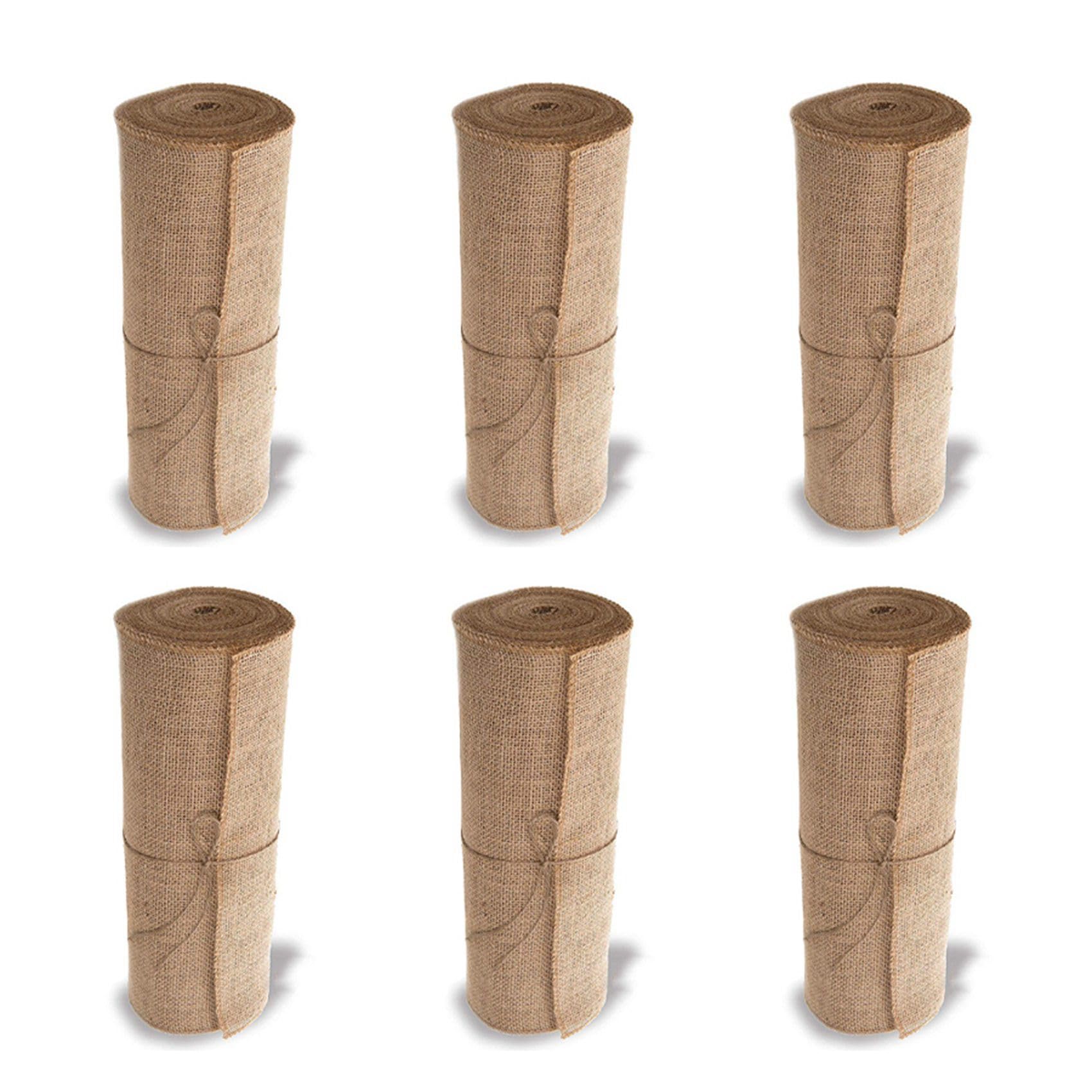Hndhbfgrt 6X Burlap Doily Roll-30CMx275cm. No-Fray Anti-Slip Blanket with Edge Design. Burlap Fabric Rolls are