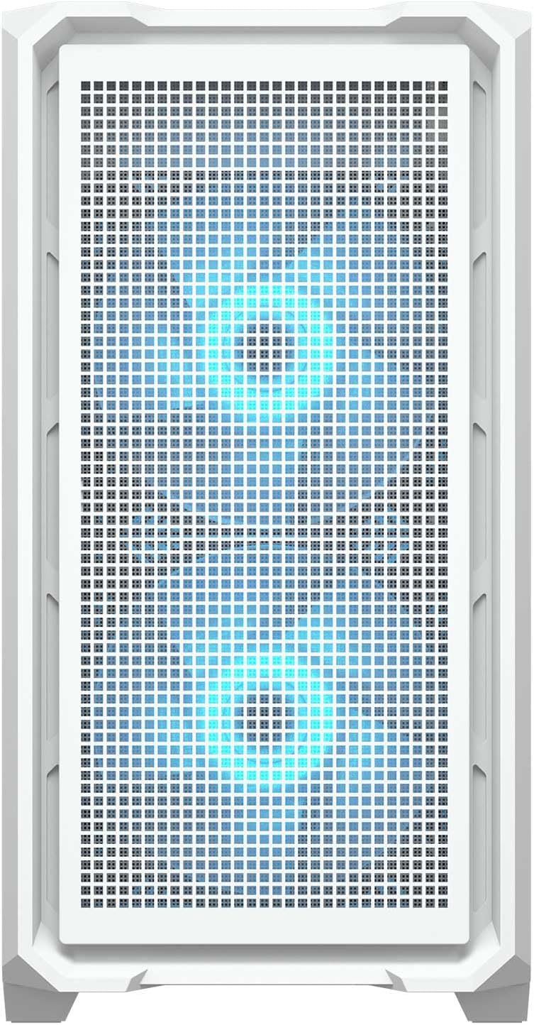 COUGAR Gaming MX600 Mini Tower RGB Case Series, Twin 160mm Fans, Supporting 380mm Graphics Card, Expanded Fan Capacity of 10, Top 360mm Water Cooling Option, Reverse Connector Motherboards (White)