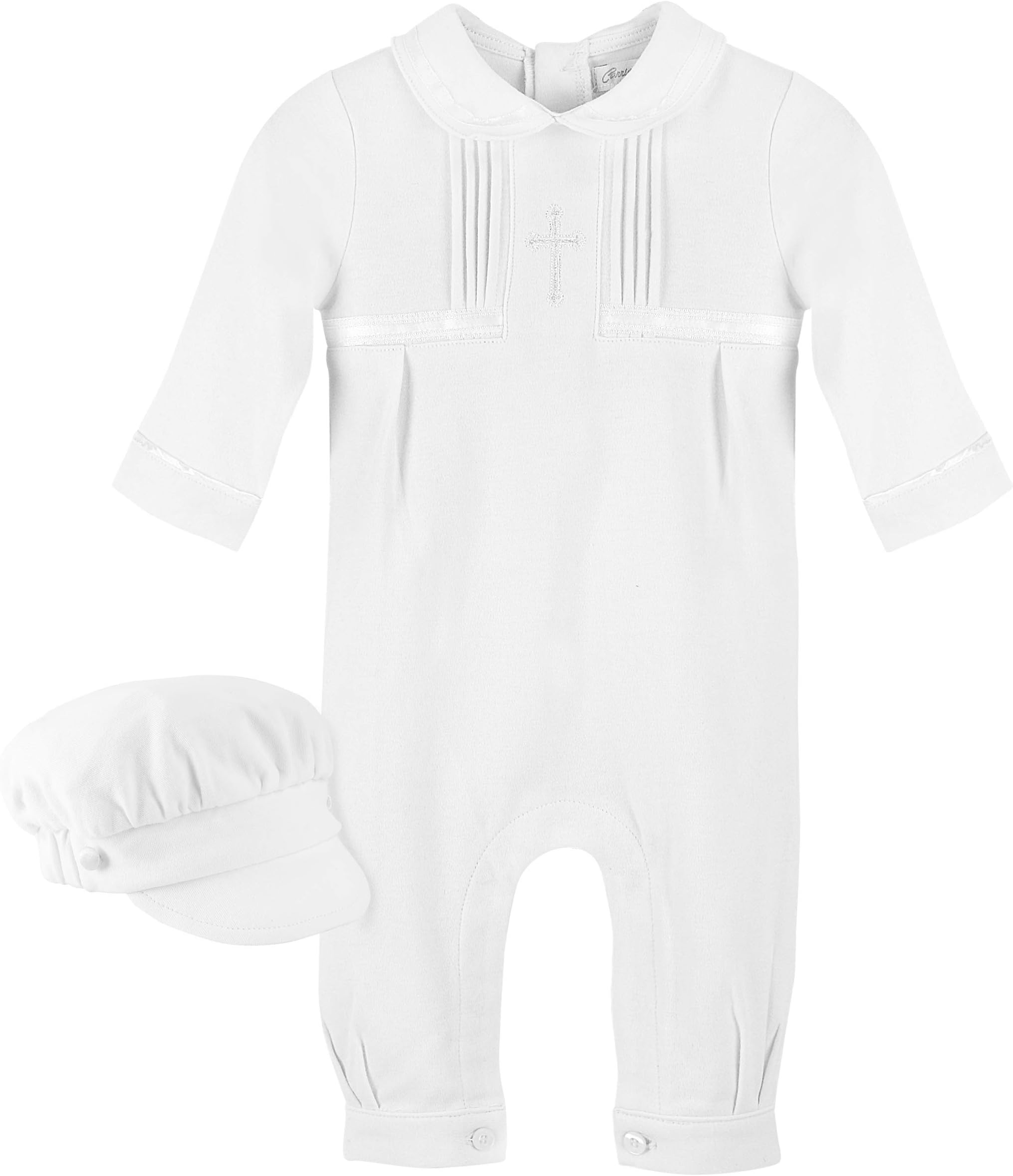 Carriage BoutiqueBaby Boy Baptism Outfit Christening Outfits for Boys with Hat