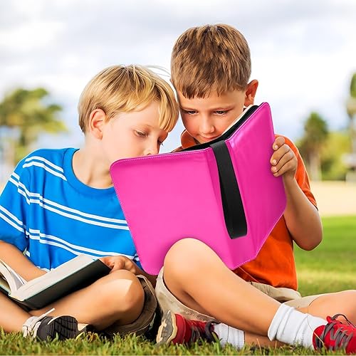 Miniatura 6 de Deep Pink Card Collecting Album in Sturdy PU Leather, 400 Pocket, Easy-to-Clean Waterproof Baseball Card Binder