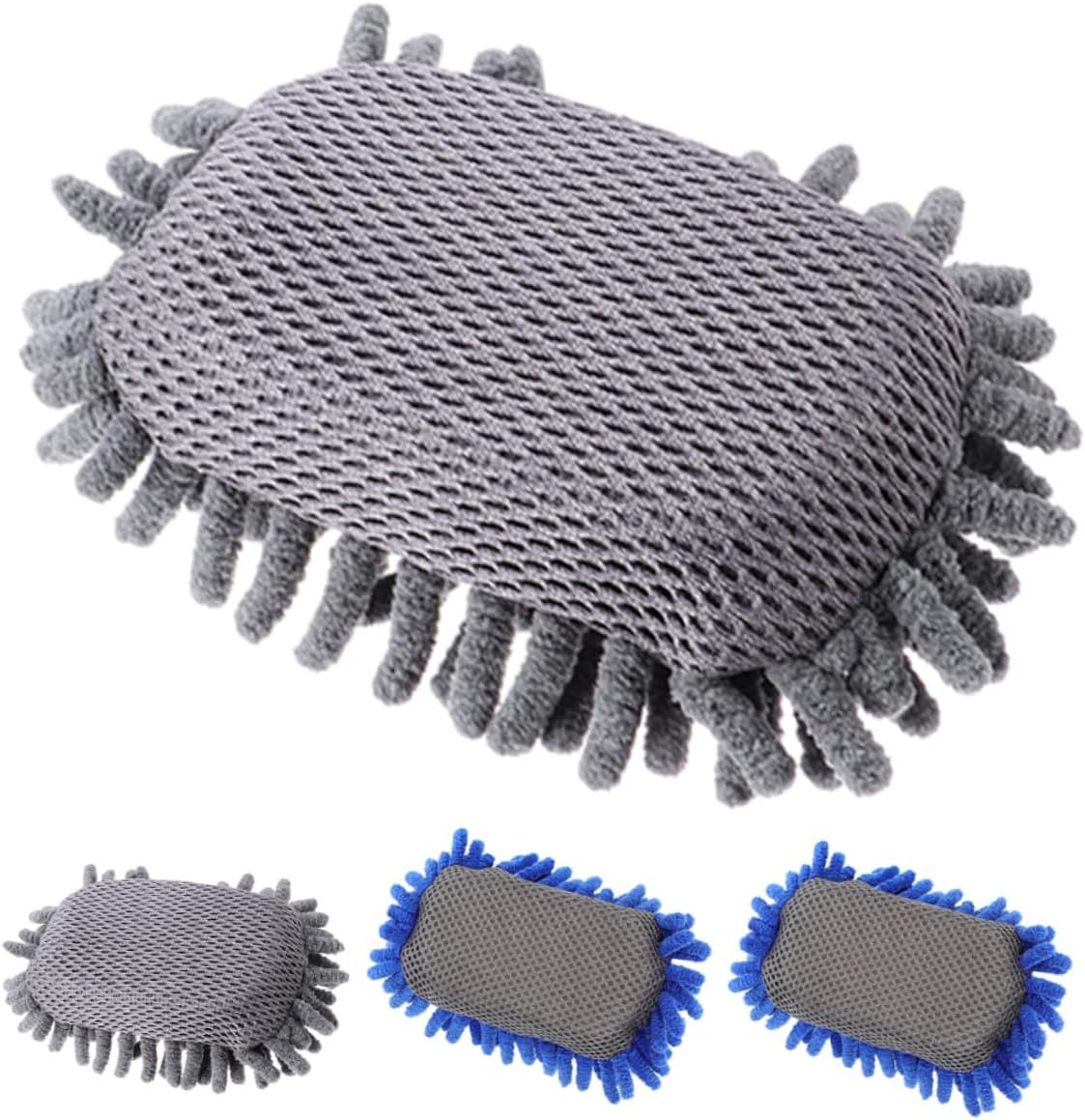 4pcs Reusable Chenille Erasers Dry Erase Board Cleaner for Whiteboard Blackboard Glass Classroom Supplies Compact Lightweight Washable Erasers for Office Home School