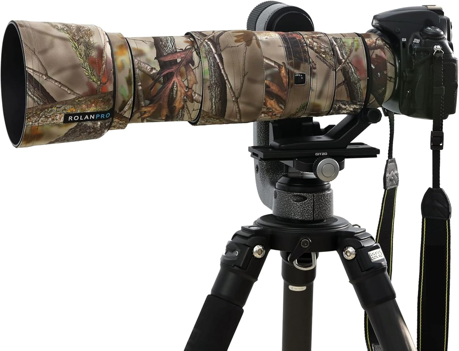 ROLANPRO Waterproof Camo Lens Cover for Nikon AF-S 200-500mm f/5.6E FL ED VR Camera Lens Rain Cover Protection Sleeve Case-#20 Camo Jungle