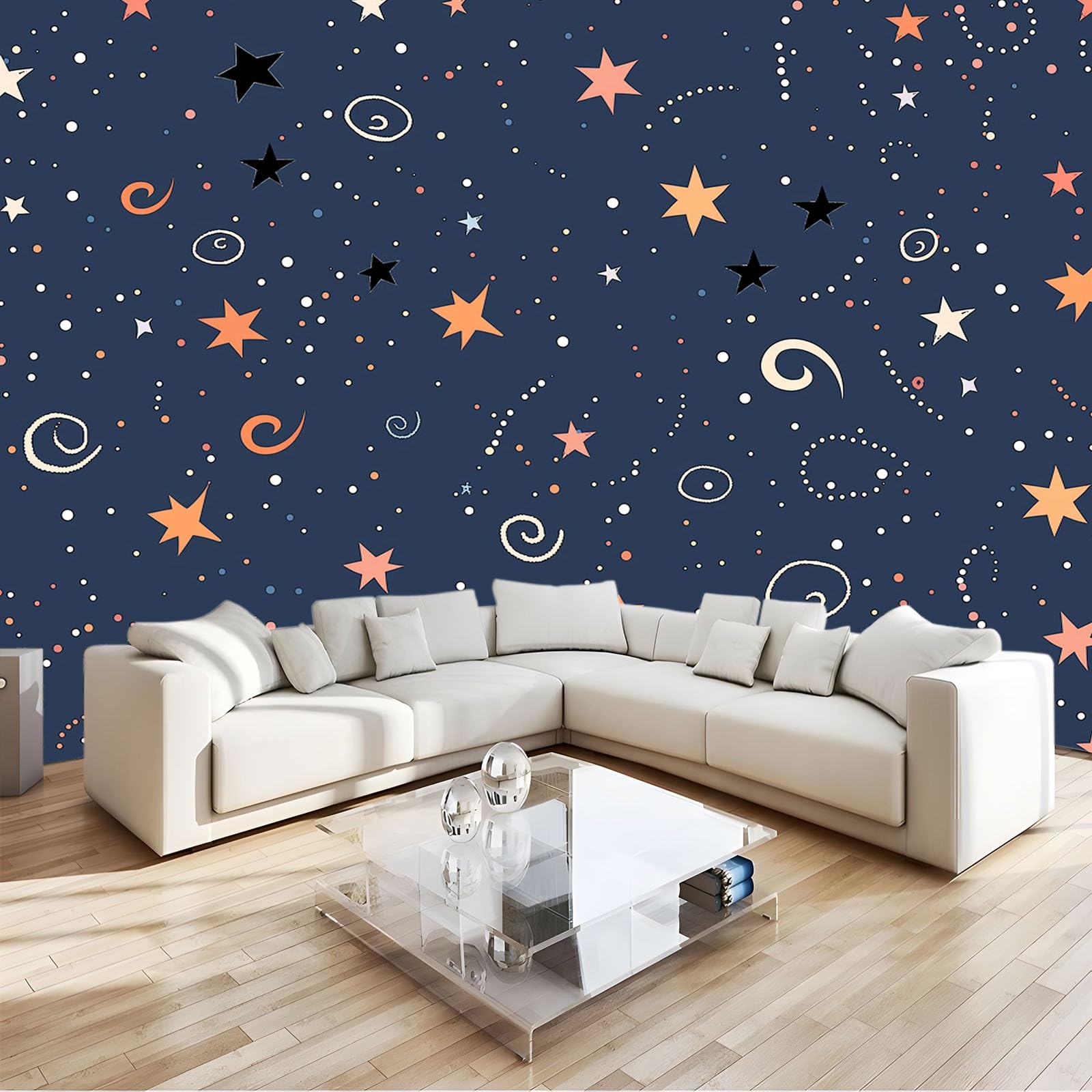 Papier peint panoramique dessin animé pour relooker facilement un mur blanc