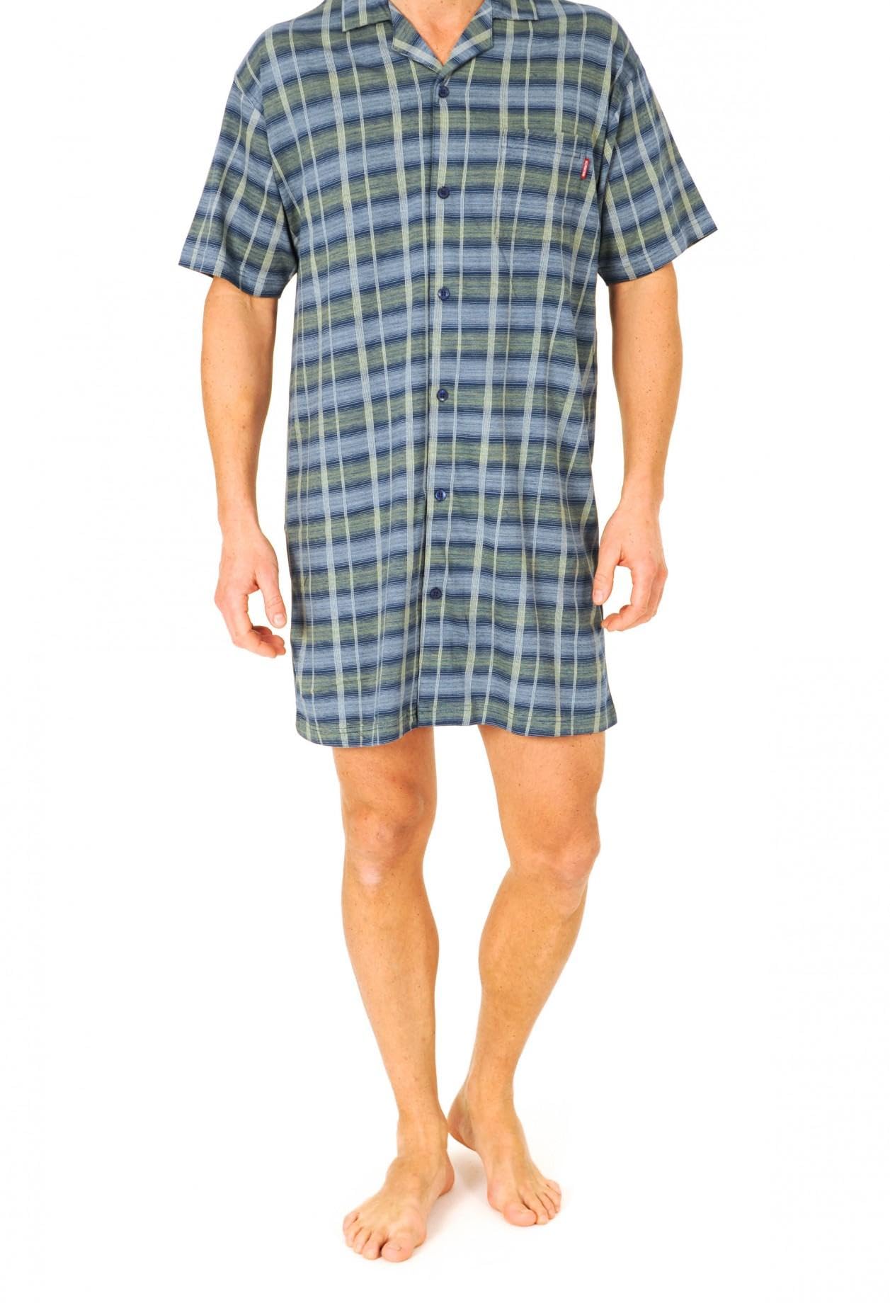 Normann Care Herren Pflegenachthemd Kurzarm, 53045