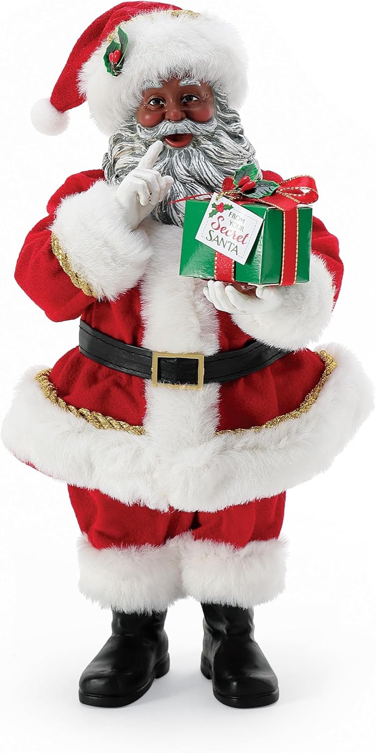 Department 56 Possible Dreams Christmas Traditions Secret Santa Gift Figurine, 10.5 Inch, Multicolor