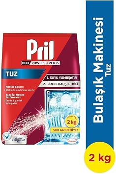 Pril Bulaşık Makinesi Temizlik Bakım Seti - Parlatıcı 750Ml + Bulaşık Makinesi Tuzu 2000G