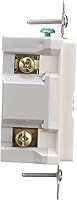 Vista 5 de Eaton GFCI - Receptáculo facial en blanco de autocomprobación 20A -125V con placa de pared de tamaño estándar, almendra clara