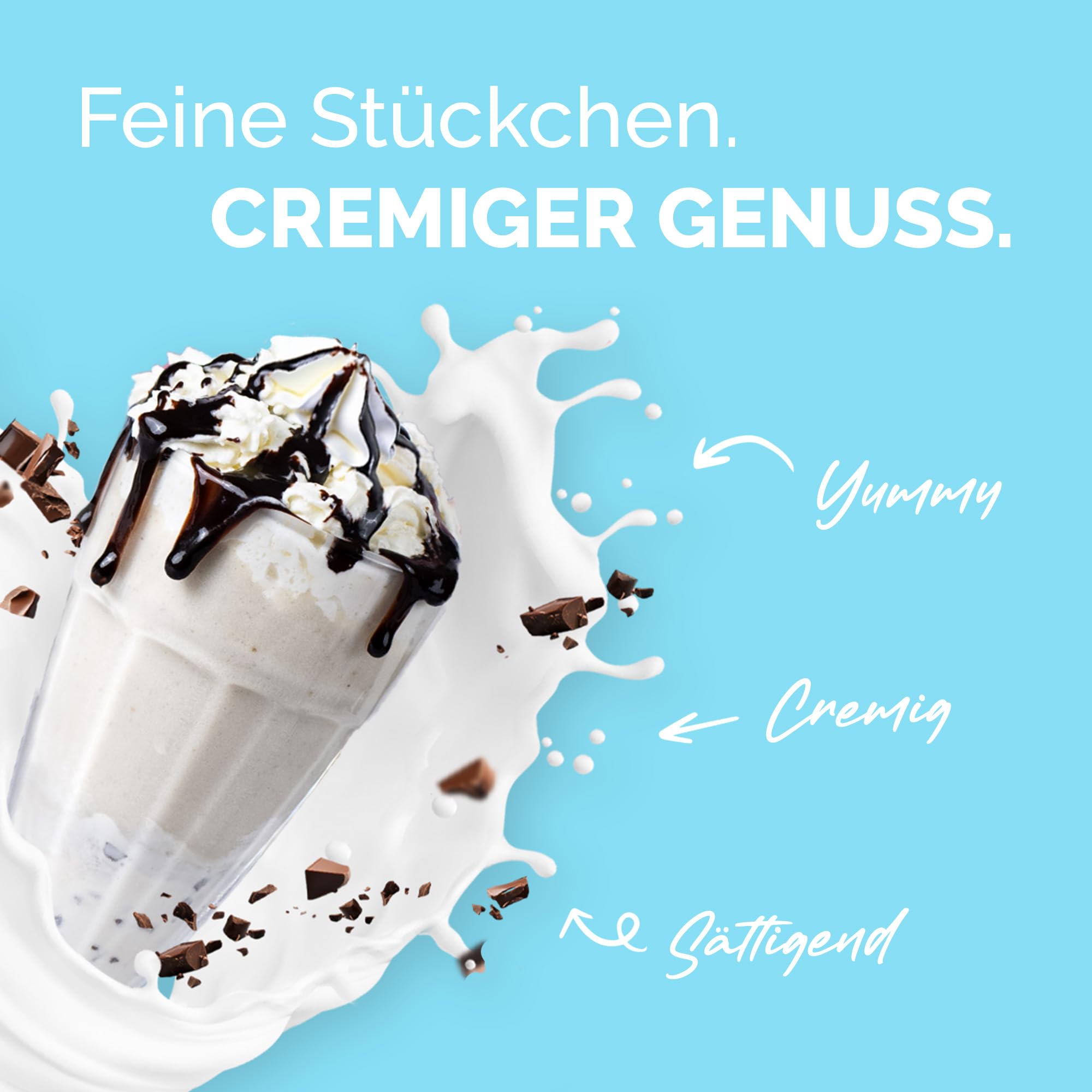 OFFSET Nutrition Abnehm Shake Stracciatella Cream [nur 208 KCAL pro Shake] - 28 Portionen | Mahlzeitersatz | Diät Shake mit 24 Vitaminen & Mineralien | Glutenfreie Trinkmahlzeit