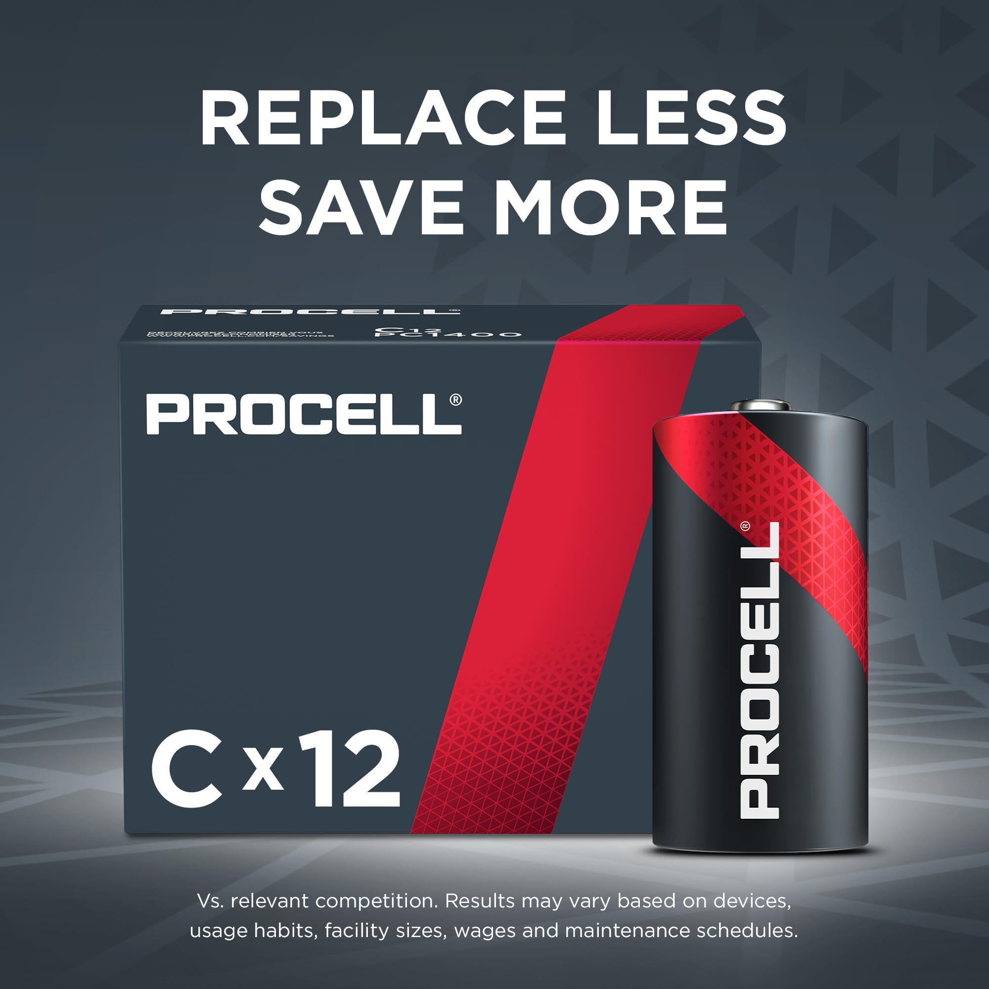 Duracell Procell C - Batteria alcalina PC1400-72 per confezione.
