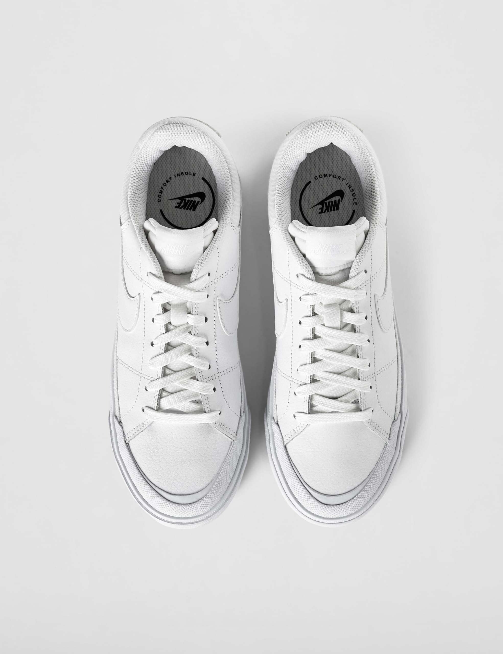 Nike Women's Court Legacy Lift Shoes: 8 White/White/White