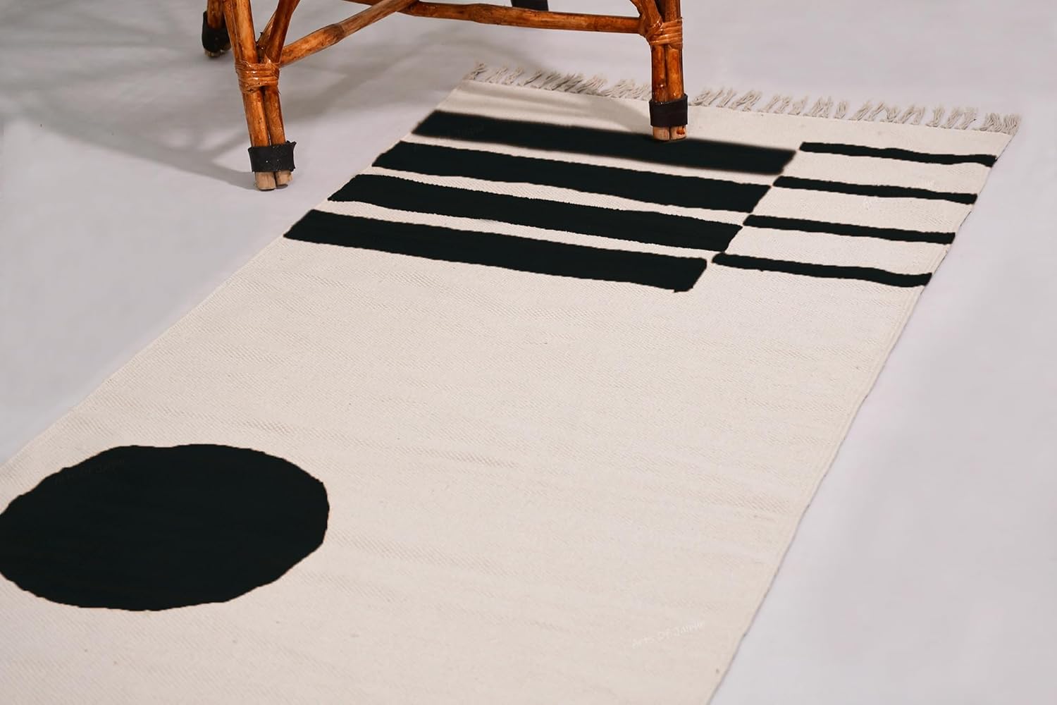 4x20 Ft Hallway Runner Rugs, Washable Kitchen Runner Rugs, Indian Cotton dhurries, Hand Block Printed Bohemian décor Area, Ideal for high Traffic Area
