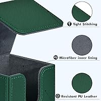 Vista 90 de ZLCA MTG YuGiOh - Caja de cartas para cartas intercambiables, MTG YuGiOh con capacidad para más de 100 tarjetas de una sola funda, caja