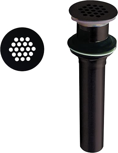 Miniatura 5 de Westbrass D411-2-26 Rejilla Colador Drenaje Lavatorio con Agujeros de Desbordamiento Expuestos, Cromo Pulido