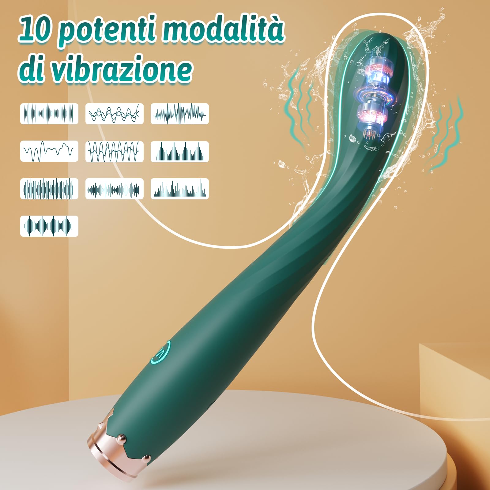 Sex Toys Dildo Vibratoreper Donna - Vibratoreper Donna Punto G Squirting Dildo Anale con 10 Vibrazioni per Vibratoreper Donna Realistico Stimolatore Clitorideo Femminile,Sextoysdonna Dildo Vibrante