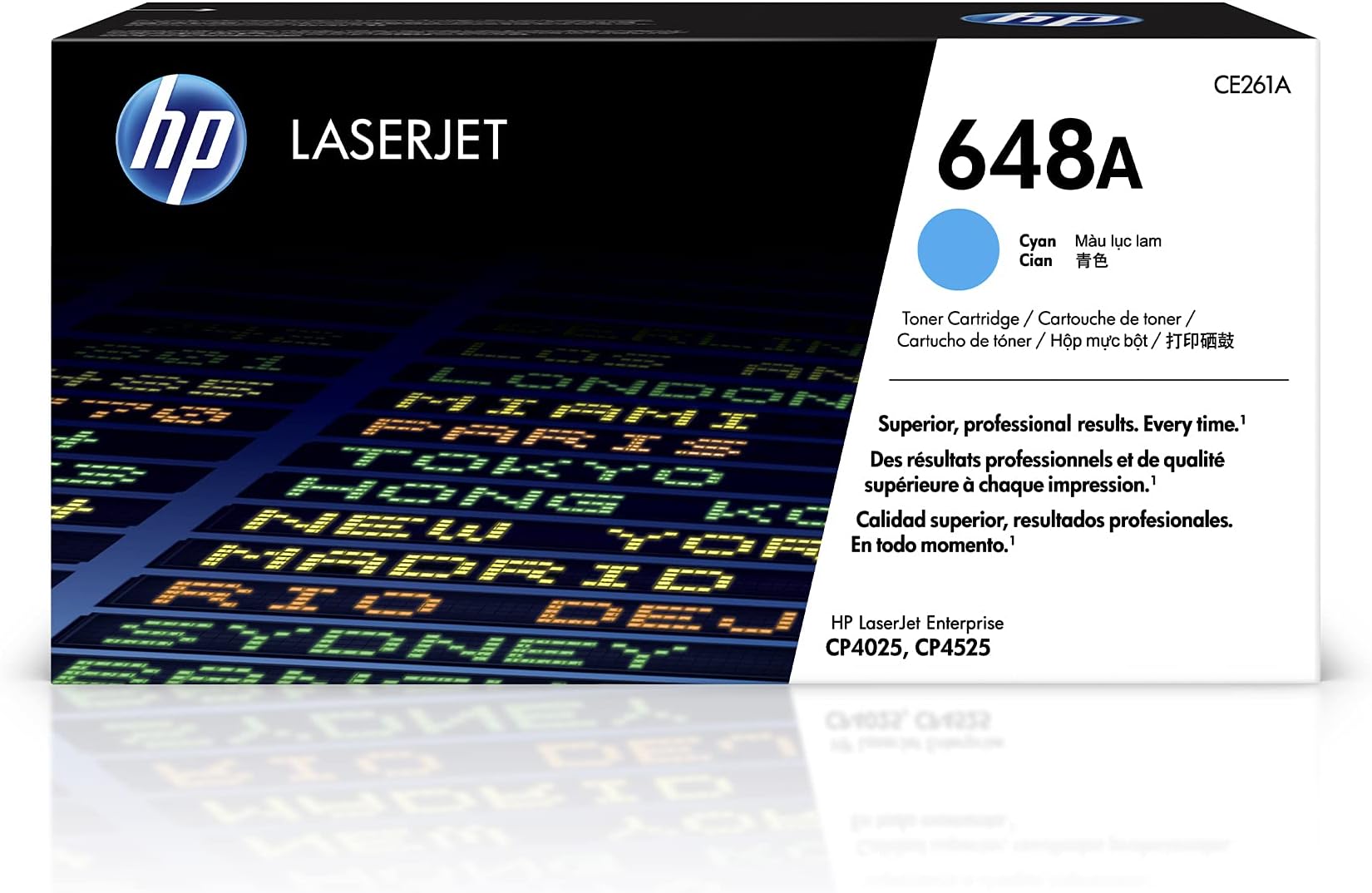 648A Cyan Toner Cartridge | Works Color Laserjet Enterprise CP4025, CP4525 Series | CE261A
