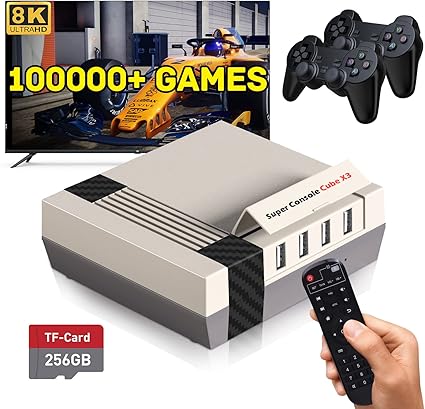 Super Console Cube X3 Retro Game Console Built-in 100000+Games,Video ...
