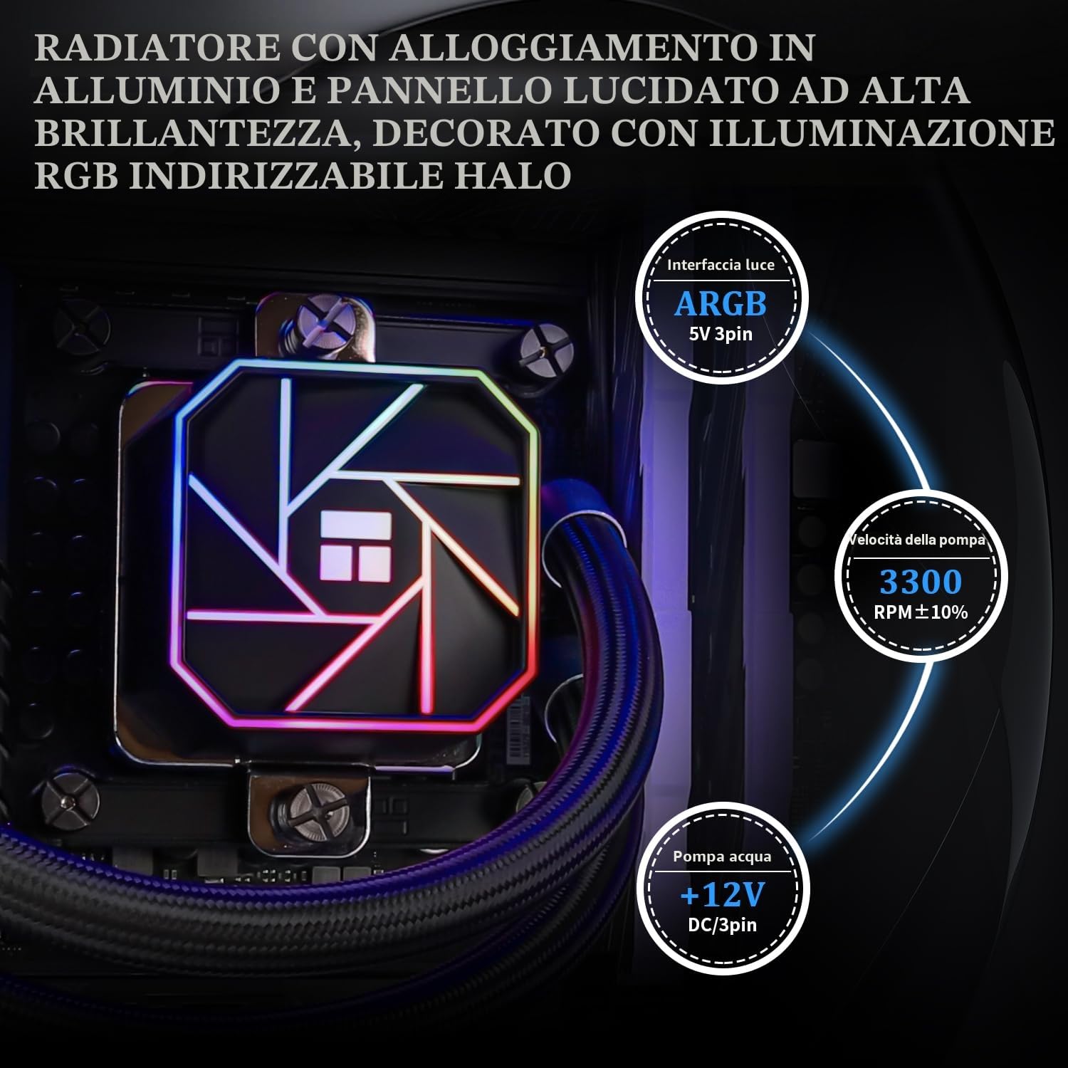 THERMALRIGHT AQUA ELITE 240 V3 - Raffreddatore per CPU liquido, doppia ventola PWM ARGB con cuscinetti S-FDB, pompa efficiente controllata da PWM, per AMD/AM4/AM5, Intel LGA1150/1151/1200/2011/1700