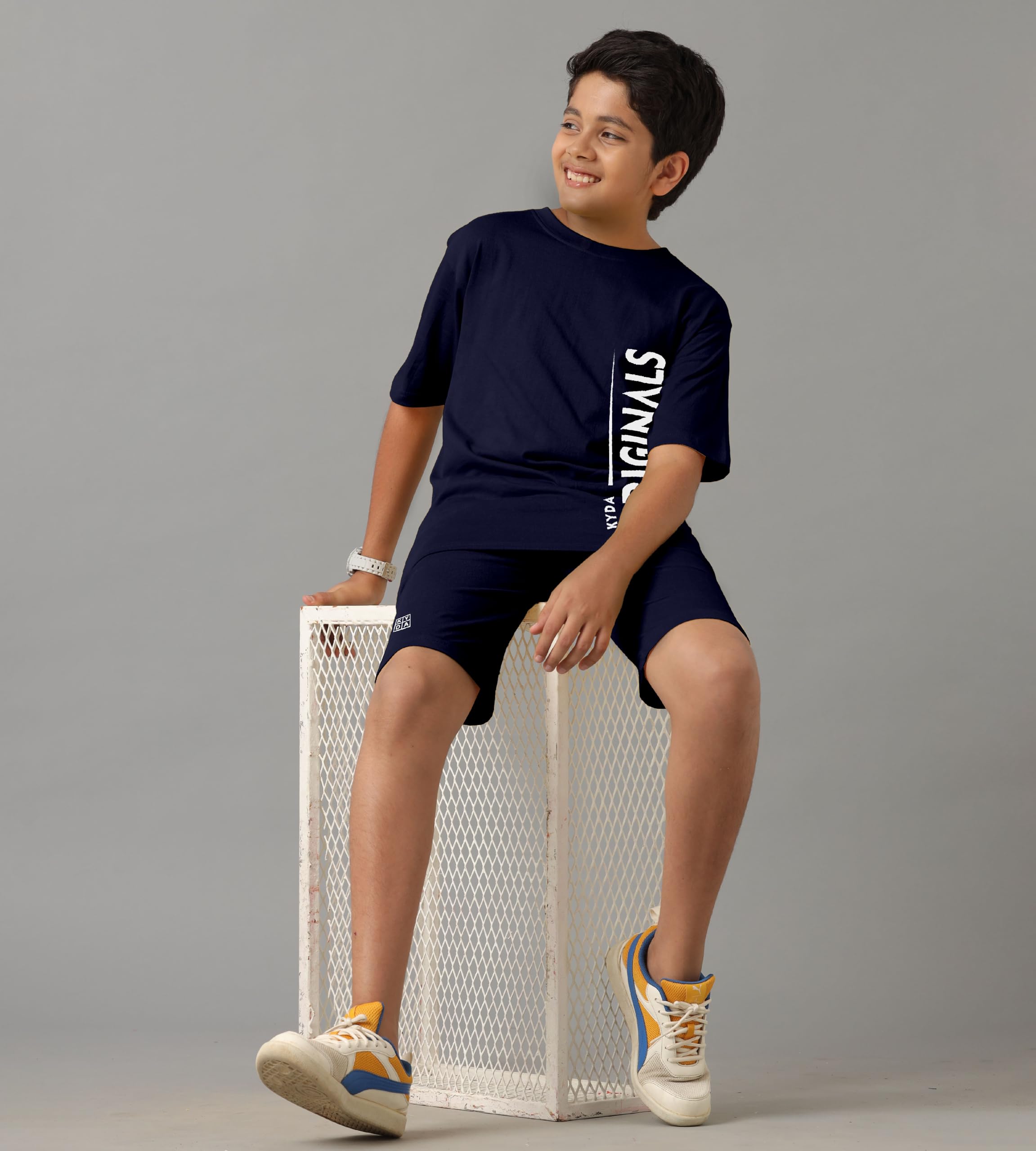 KYDA KIDS 100% puro cotone, maglietta e pantaloncini stampati per ragazzi