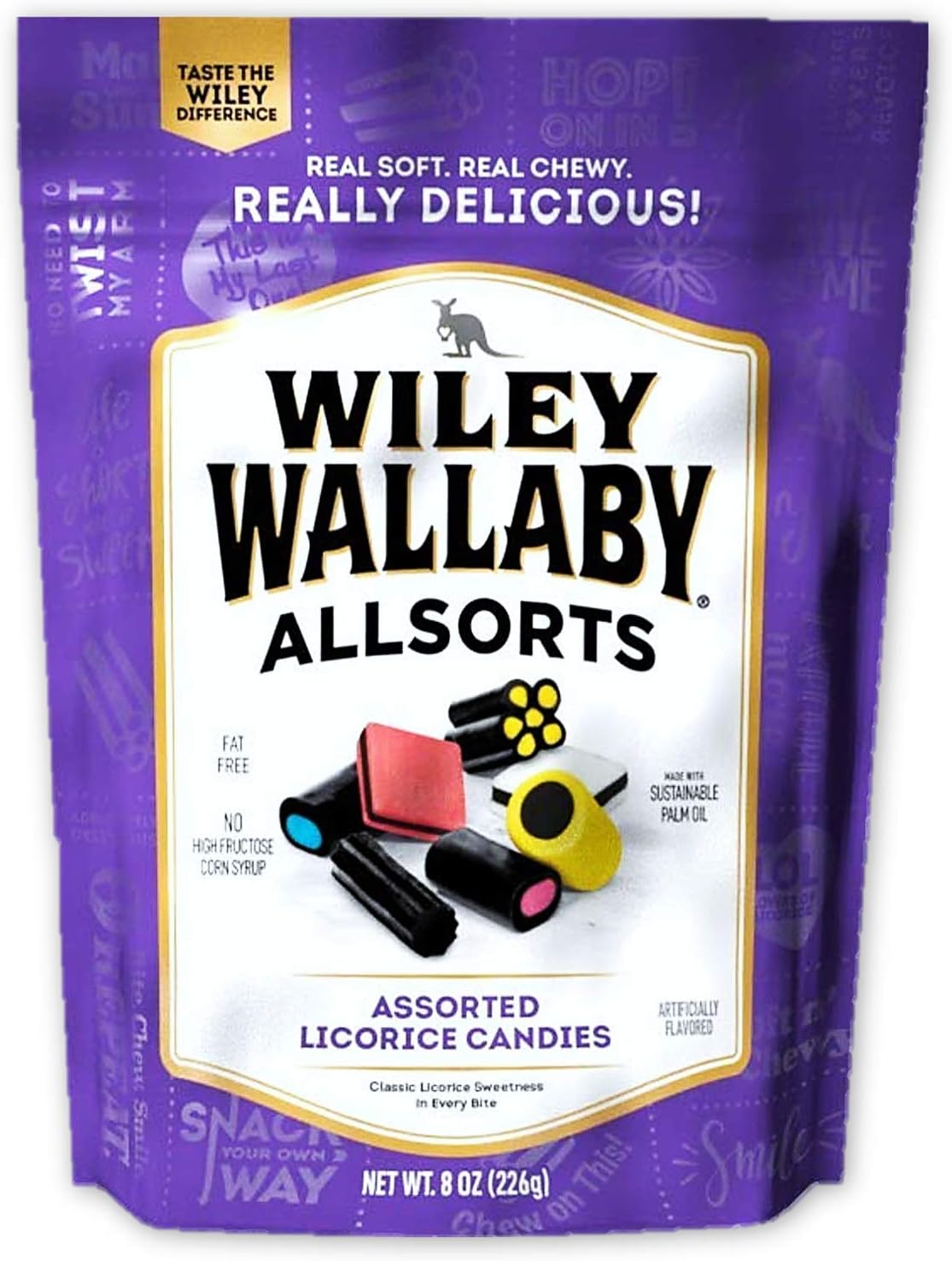 WILEY WALLABY Kenny's Liquorice, Allsorts, 8 Ounce