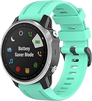 Vista 3 de TenCloud Compatible con Fenix 7X Bands 1.024 in silicona Sport Band repuesto para Garmin Fenix 7X6X Zafiro5X PlusTactix 7 Pro Smartwatches
