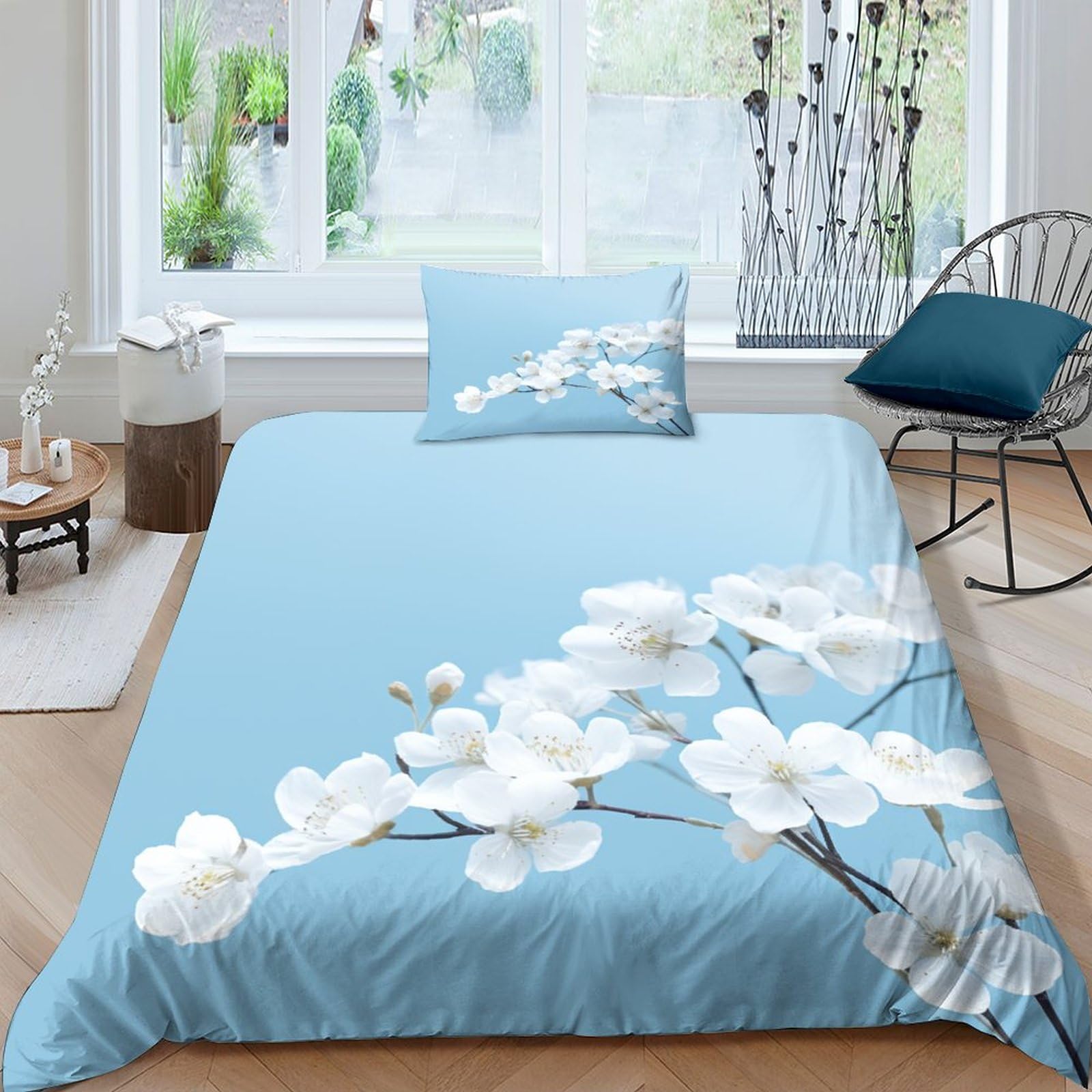 Housse de couette en coton frais microfibre parure douce