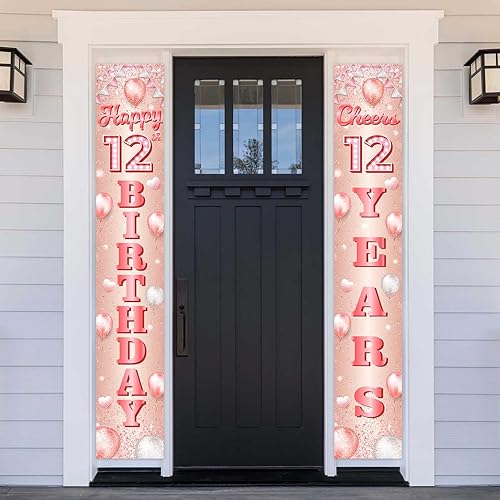 Miniatura 8 de Cartel de feliz cumpleaños 95 de oro rosa, telón de fondo de globos de confeti de 95 años, decoración temática de globos de confeti para mujeres de