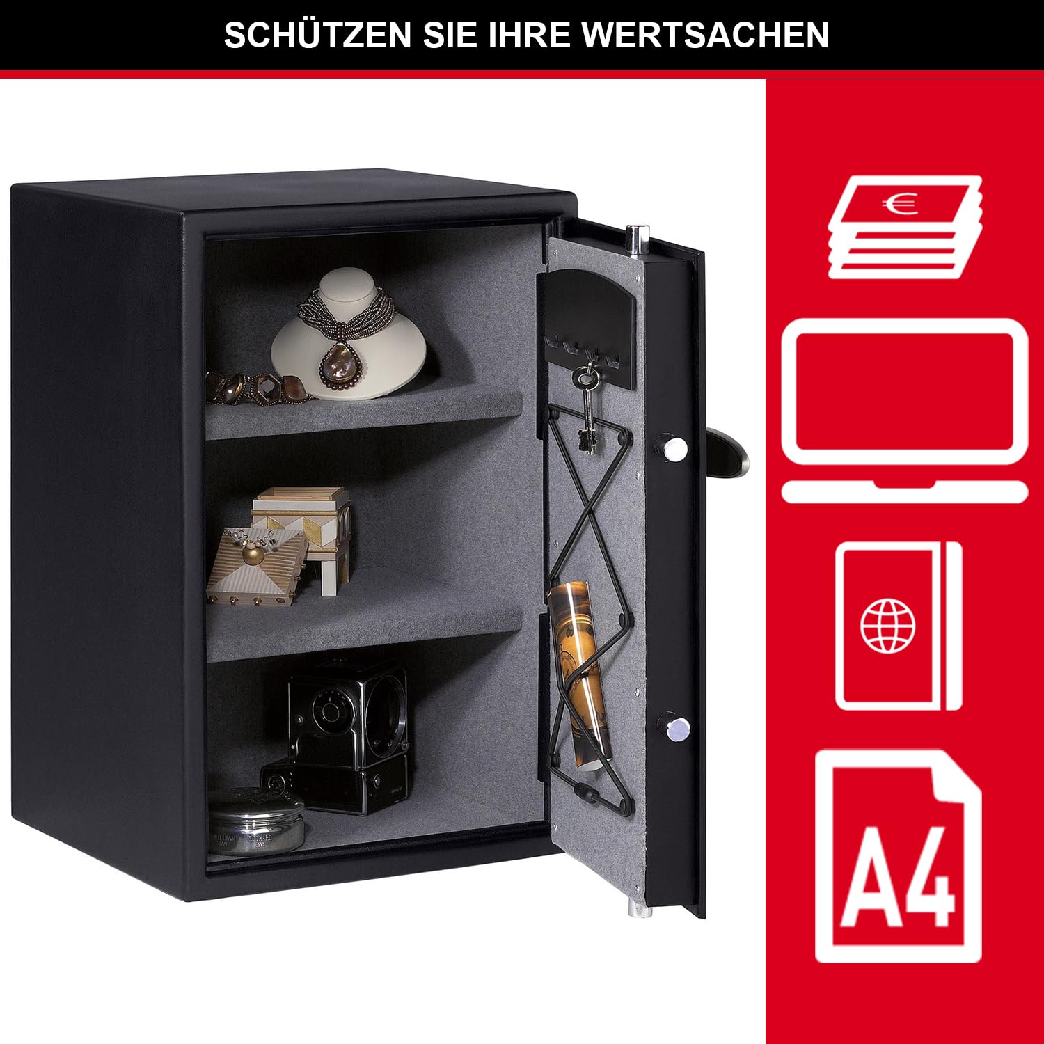 Master Lock Hoch Sicherheit Tresor, Hohe Kapazität, elektronische Kombination, 61,7 L, 61 x 39 x 41 cm