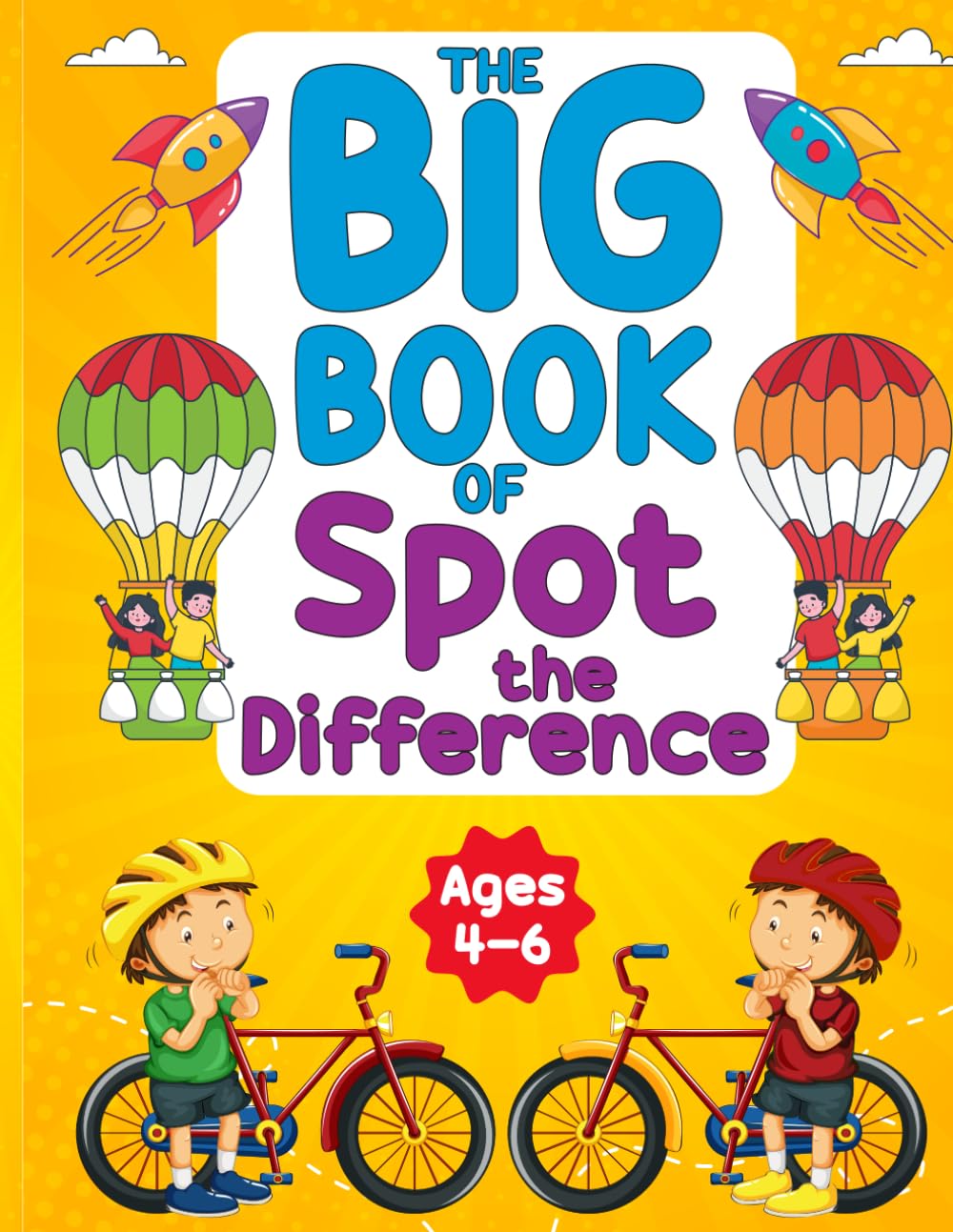 Spot the Differences for Kids: Activity Book for Kids Ages 4-6